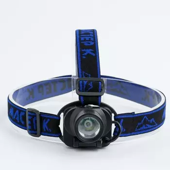 Фонарь налобный аккумуляторный "Мастер К.", 3 Вт, 180 лм, 1 LED, 3 режима, 5.5 х 6 х 5.5 см