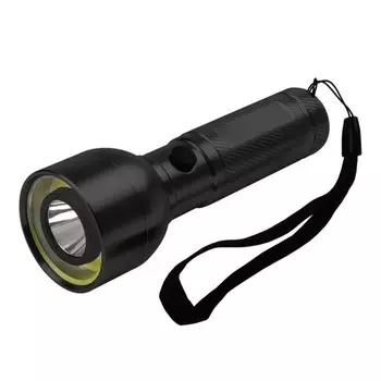 Фонарь ручной AF6-L3W/L2W-bk 3Вт COB+2Вт LED 3хAAA (не в компл.) корпус: алюм. ближн./да