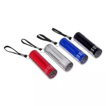 Фонарь ручной MHB-W1D9, 9LED, 90 Лм, 3 ААА, микс