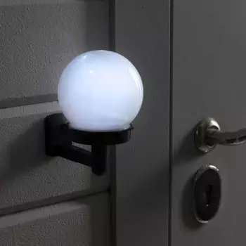 Садовый светильник «Шар», уличный, на солнечной батарее, 141510 см, 1 LED, свечение белое