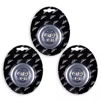 Набор фонарей-светильников 3 шт, Мастер К. Touch, 1 Вт, 3 LED, 3 ААА, d-6.5 см
