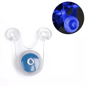 Фонарь велосипедный задний «Мастер К», 1 диод, 3 режима, CR2032, синий