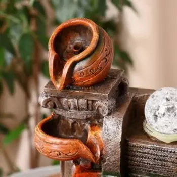 Фонтан "Бахра" колонна, 20х16х33 см (с подсветкой)