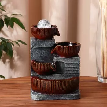 Фонтан "Бланка" чаши, 18х15х29 см (с подсветкой)