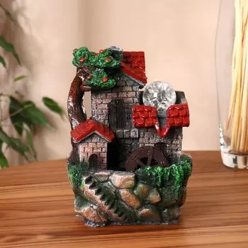 Фонтан «Дом на пригорке», 101419 см, с подсветкой