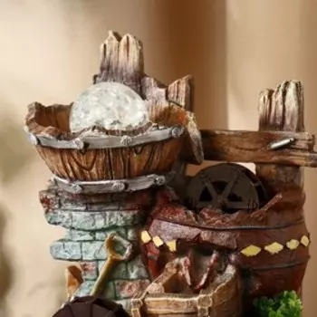 Фонтан "Хоровод мельниц" 20х16х28 см (с подсветкой)