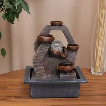 Фонтан настольный «Кеннет», 2823 см, с подсветкой