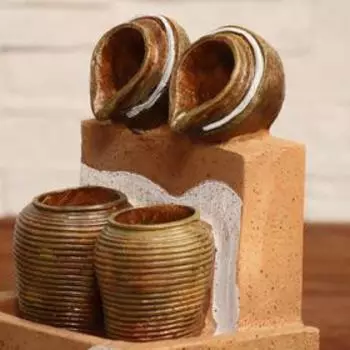 Фонтан "Кватро" кувшины, 18х13,5х25 см (с подсветкой)