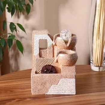 Фонтан настольный «Николь» грани, 1320 см, с подсветкой