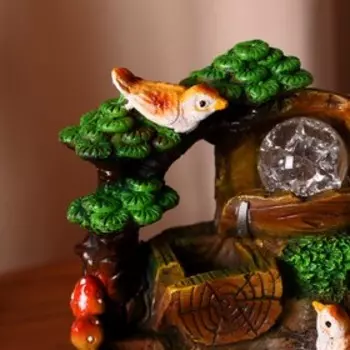 Фонтан «Птички на заборе», 151719 см, с подсветкой