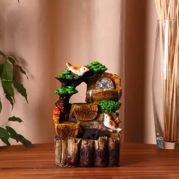 Фонтан «Птички на заборе», 151719 см, с подсветкой