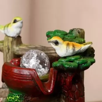 Фонтан "Птички-синички на ветке" 16х25 см (с подсветкой)