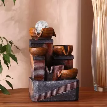 Фонтан "Шелли" 15х14х26 см (с подсветкой)