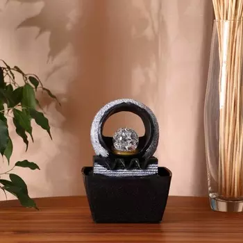 Фонтан "Шерил" круг, 15х15х19 см (с подсветкой)