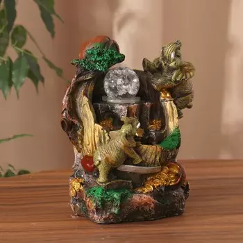 Фонтан настольный «Слоны с монетками, в горах», 2013 см, с подсветкой