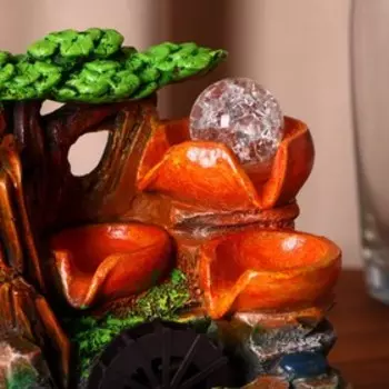 Фонтан "Свежесть рощи" 15х17х19 см (с подсветкой)