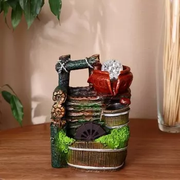 Фонтан «Утро у колодца», 121520 см, с подсветкой