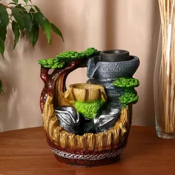 Фонтан "Заборчик" 12х19х25 см (с подсветкой)