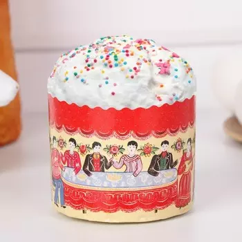 Форма бумажная для кулича "Городец" 70 х 60 мм, (фасовка 2000 шт)