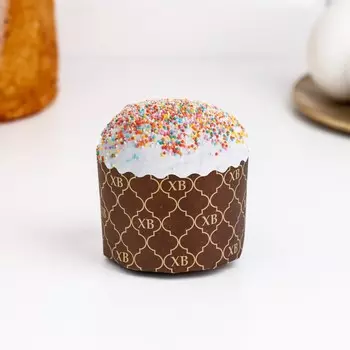 Форма бумажная для кулича "ХВ новая" 60 х 45 мм (3500 шт в кор.)