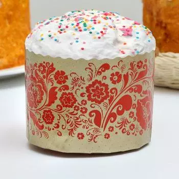 Форма бумажная для кулича «Красная Пасха», 11085 мм, МИКС