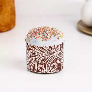 Форма бумажная для кекса, маффинов и кулича "Русское кружево" 60х45мм (фасовка 4000 шт)