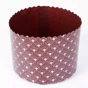 Форма для кулича бумажная Деко-про «Арт», 13.410 см, коричневая