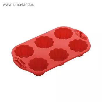 Форма для 6 конических маффинов Nadoba Mla, 29x17x3.7 см