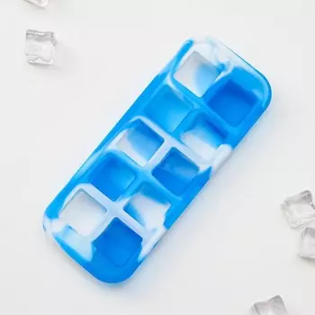 Форма для льда и кондитерских изделий «Мини-кубики», размер формы 177 см, размер ячейки 2,32,3 см, цвет синий