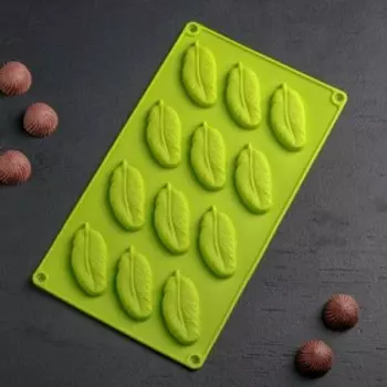 Форма для конфет и шоколада Доляна «Декор. Перо», силикон, 29161,5 см, 12 ячеек, цвет МИКС