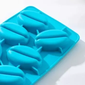 Форма для украшений Доляна «Кофейные зерна», силикон, 21112,5 см, 8 ячеек, цвет МИКС