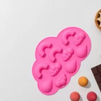 Форма для шоколада Доляна «Погода», силикон, 22.514.51.5 см, 11 ячеек, МИКС