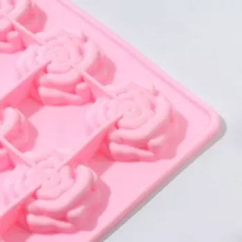 Форма для кондитерских украшений Доляна «Розочки», силикон, 20.714.31.3 см, 12 ячеек, МИКС