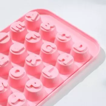 Форма для льда и шоколада «Алфавит», 24,512,52 см, цвет МИКС