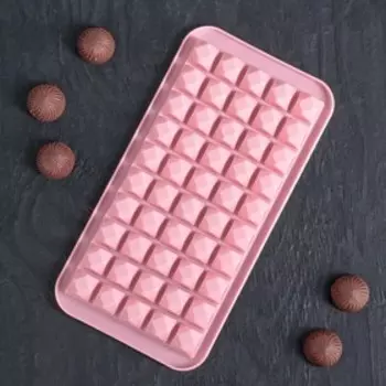 Форма для льда и шоколада «Сапфир», 25132 см, 50 ячеек, цвет МИКС