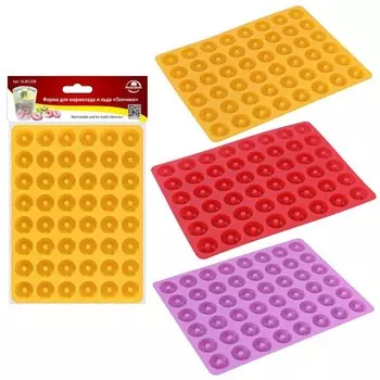 Форма для мармелада и льда Мультидом «Пончики», силикон