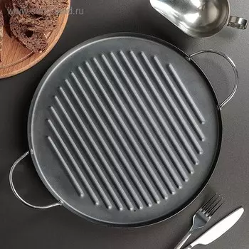 Форма для пиццы «Жаклин», d=30 см, антипригарное покрытие, цвет чёрный