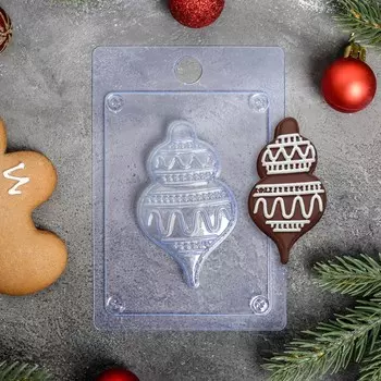Форма для шоколада и конфет «Ёлочная игрушка», 1510 см, пластик, прозрачная