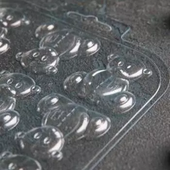 Форма для шоколада и конфет «Игрушечные медведи», цвет прозрачный