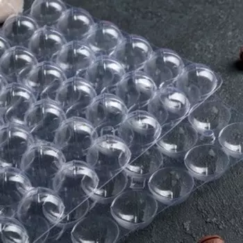 Форма для шоколада и конфет из 2-х частей «Конфеты», 31,521 см, 54 ячейки 31,5 см, цвет прозрачный