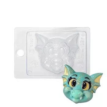 Форма для шоколада и конфет Выдумщики «Голова дракона», размер изделия 8.57.53 см, пластик, прозрачная