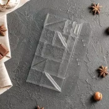 Форма для шоколада и конфет «Плитка Экстравагант», 178,51 см, цвет прозрачный