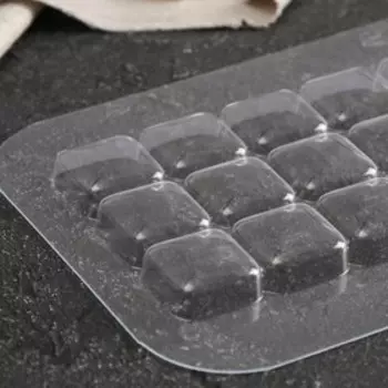 Форма для шоколада и конфет «Плитка Подушечки», 17×8,5×1,15 см, цвет прозрачный