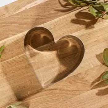 Форма для выкладки и выпечки Доляна «Сердце», 7,88,54 см, цвет хромированный