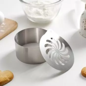 Форма для выкладки с прессом и трафаретом «Одуванчик», 1286,5 см