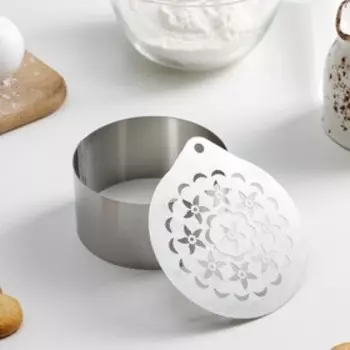 Форма для выкладки с трафаретом «Цветочки», 884 см