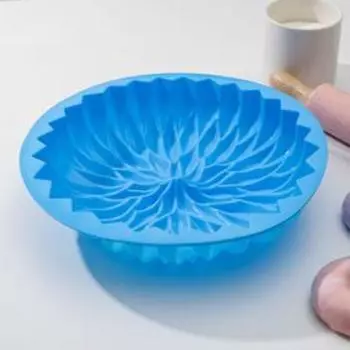 Форма силиконовая для выпечки «Астра», d=26,5 см, цвет МИКС