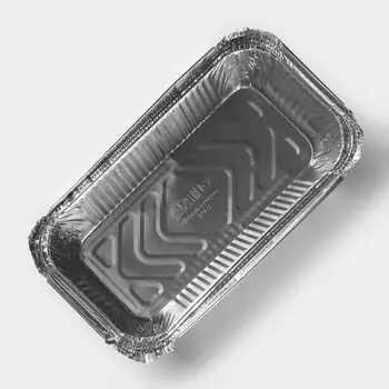 Форма для выпечки и запекания Доляна, 620 мл, 19.810.35.5 см, фольга, серебристая