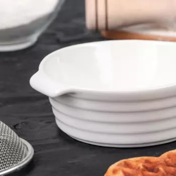 Форма для выпечки SL Home «Санторини», 250 мл, 13.6124.5 см, жаропрочная керамика, белая