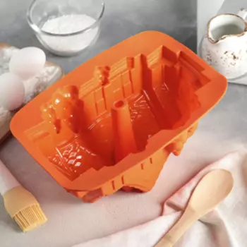 Форма для выпечки Доляна «Дом Белоснежки», 27×18,5×14 см, цвет МИКС